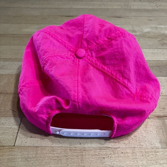 Pepsi Cola Mens Vintage Nylon 90s Snapback Hip Hop Cap Hat OS Pink Hot SP EXC - Picture 5 of 9